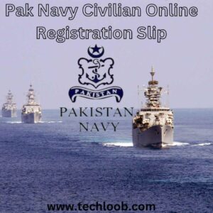Pak Navy Civilian Online Registration Slip